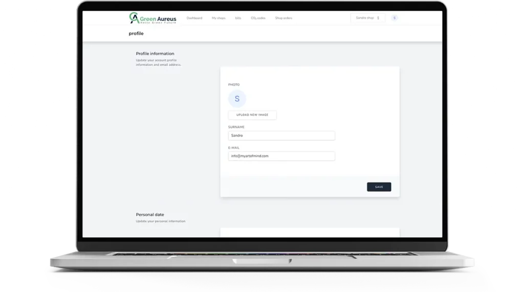 Hello Green Click Dashboard